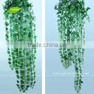 GNW FLV016 Hanging Green Fabric Artificial Vine Leaves for Sale thumbnail-1