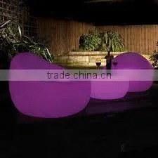 Modern New Design 16 Colors Changing Plastic LED Sofa/Lounge Chair thumbnail-1