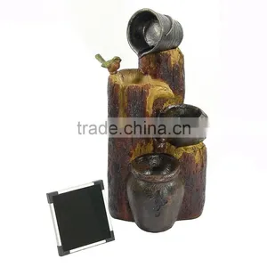 Cascading Buckets Outdoor Garden Solar Water Fountain thumbnail-4
