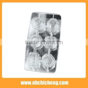 8-tray High Quality Cheaper Price Colorful Design Silicone Ice Cube Mould, Ring , Ice Cube Tray. thumbnail-2
