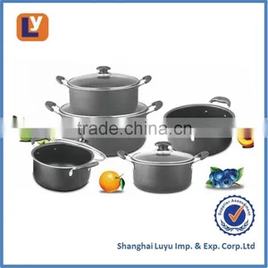 Aluminium Non-stick Cookware Stock Pot Set thumbnail-5