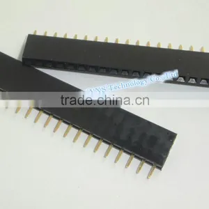 2.54mm 1*20mm 20Pin Single Head Single Head Socket Gold-plated Environmently thumbnail-1