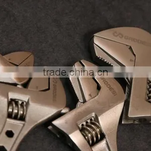 Wide Mouth Tube Live Nickel Plated Spanner Wrench Adjustable Nut Wrench Pipe Wrench thumbnail-5