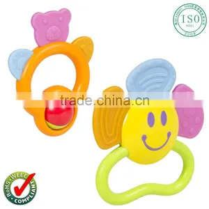 100% BPA Free Teether Toy Best Choice Products (Set of 6) Baby Teether Toy With Unique Fun Shapes thumbnail-2