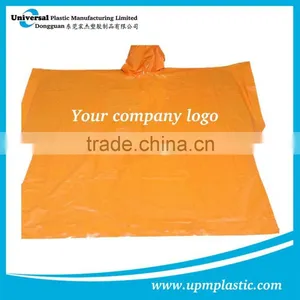 Emergency Disposable One Time Used Promotional Plastic LDPE Rain Gear thumbnail-1