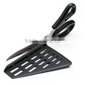 B2106 Multi-functional Stainless Steel Pizza Scissors Cutter Server thumbnail-1