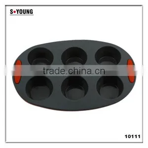 10111 6pcs Cups Shape Silicone Cake Mold thumbnail-1