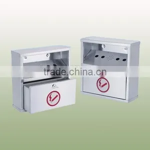Stainless Steel Wall Mounted Cigarette Bin thumbnail-1