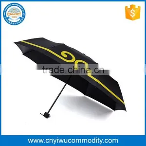 21''promotional Hot Selling Automatic Logo Printed 3-folding Umbrella for Rain thumbnail-1