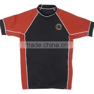 Red & Black Colour Rush Guard T-Shirt thumbnail-1