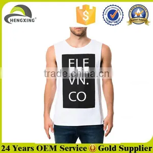 Mens Singlet Vests Custom Print Tank Top 100 Cotton Tank Top thumbnail-1