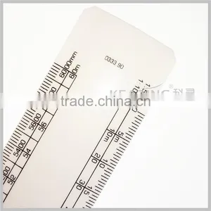 Kearing Luxury Durable Plastic 30 cm Flat Oval Scale Ruler With Different Proportions Engineer Usage # 8505 thumbnail-2