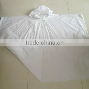 PEVA White Single Resuable Poncho thumbnail-2