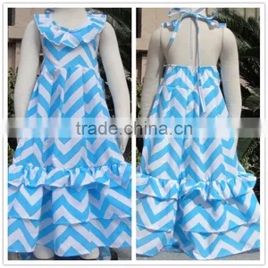 Wholesale Childrens Boutique Clothing Fancy Baby Girls Maxi Dress thumbnail-1