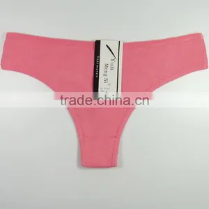 Womens Underwear and Panties Manufactures Ladies Brief Pure Color Cotton Mature Women Panties thumbnail-3