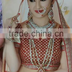 BRIDAL KUNDAN Necklace EARRING Set thumbnail-1