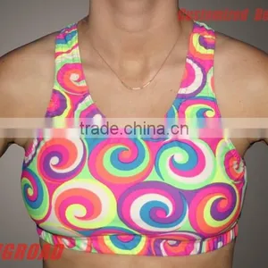 Newest Sublimation Custom Sports Bra Pattern thumbnail-1