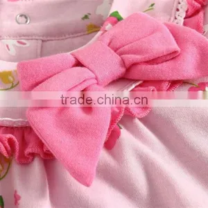 Branded Mom and Bab Printed Girls Dresses for Wholesale 100% Cotton thumbnail-2