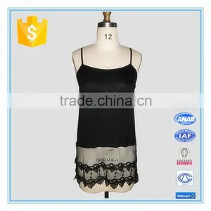 Ladies Fashion Lace Cotton Spandex Camisole For Underwear thumbnail-1
