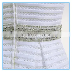 Chaozhou Strapless A-line Trailing Wedding Dress With Beaded thumbnail-6