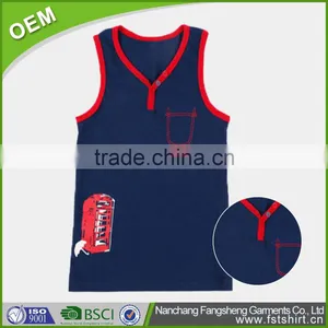 Cheap Cotton Mens Wholesale Blank Tank Top thumbnail-1