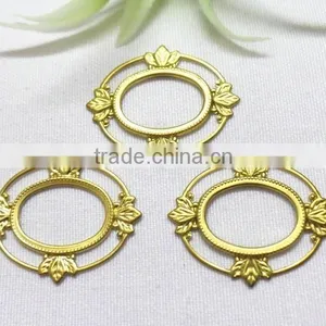 DIY Hollow Heart Charm Jewelry Accessories Brass Heart Charm Shoe Bag Hair Accessories thumbnail-4