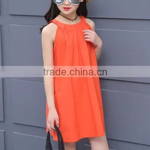 Zm35700a Summer Girls Fancy Dress Fashion Cotton Beach Dresses for Girls thumbnail-4