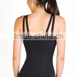 Custom High Quality One Size Fits All Tank Tops Grace Caged Halter thumbnail-2