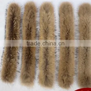BBG-H-4 OEM/Custom Made Fur Hood/ Collar Raccoon Real Fur Trim thumbnail-5