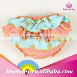 Orange and Blue Ruffle Pant for Kids Newborns New Design Short thumbnail-1