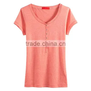 New Fashion Custom Ladies Summer V-neck T-shirts Dress thumbnail-5