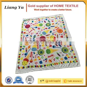 New Design for Cartoon Printed Promotional Baby Blanket thumbnail-1