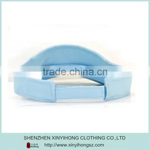 Wholesale High Quality 100% Cotton Contrast Color Golf Sports Visors for Lady thumbnail-6