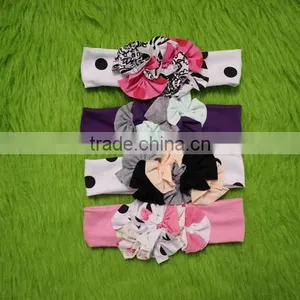 2016 Baby Girl Spring Clothing Toddler Flower Hairbands Wholesale Kids Girl Headband Children Boutique Bow Knot Hair Accessories thumbnail-3