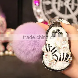 Mini Lovely Leather Key Wallet Car Key Bag Small Zipper Car Key Holder Bags thumbnail-5