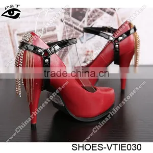 12 Colors New Design 3D Tripartite Shoe Lace Shoe Straps For High Heels thumbnail-3
