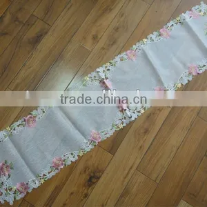 Embroider Designs Table Runner With Cutwork thumbnail-1