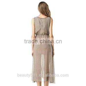 Hot Sleeveless O-Neck Xxl Size Women Summer Dress Casual Sexy Long Party Dresses For Fat Girls SD60 thumbnail-2