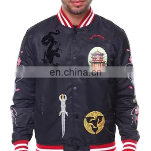 Men Jacket Fashion Jacket Wholesale , Custom Top Quality Bomber Jacket With Fashion Printing thumbnail-1