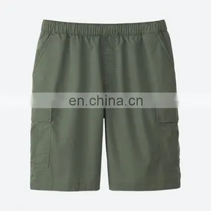 Good Quality Outdoor Casual Washing Custom 100% Cotton 6 Pocket Baggy Cargo Shorts Professional Manufacturer thumbnail-1
