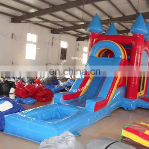 Inflatable Combo Bouncer Castle With Slide With Pool for Kids for Games thumbnail-6