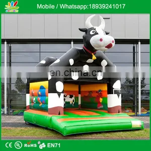 Exciting Kids Playing Home Yard Jumping Inflatable Castle thumbnail-1