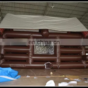 Special Customized Inflatable Wooden House , Inflatable Log Cabin , Inflatable Frame House thumbnail-3