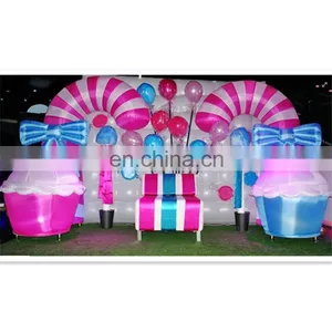 Christmas Decorations Air Blown Inflatable Christmas Candy Stick/ Candy Cane thumbnail-1