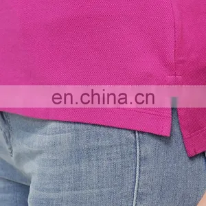 China Cheap Women Work Uniform Polo t Shirts Blank Pink Design thumbnail-5