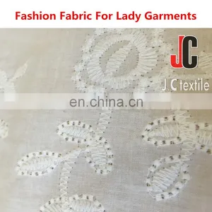 Cotton Importers Recycled Cotton Yarn Plain Dyed Embroider Fabric Silk Soft 100% Cotton Textile thumbnail-4