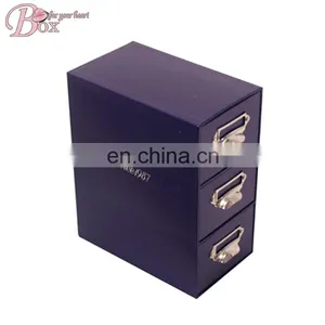 Navy Blue Custom Logo Drawer CD Box Clothes Storage Box thumbnail-3