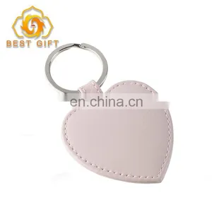 Creative Special Wedding Souvenir Heart Shape Leather Keyring thumbnail-3