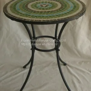 Outdoor Mosaic With Metal Table thumbnail-2