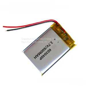 Hot Sale 3.7 V 600Mah 603040 3.7V Rechargeable Lithium Polymer Battery thumbnail-4